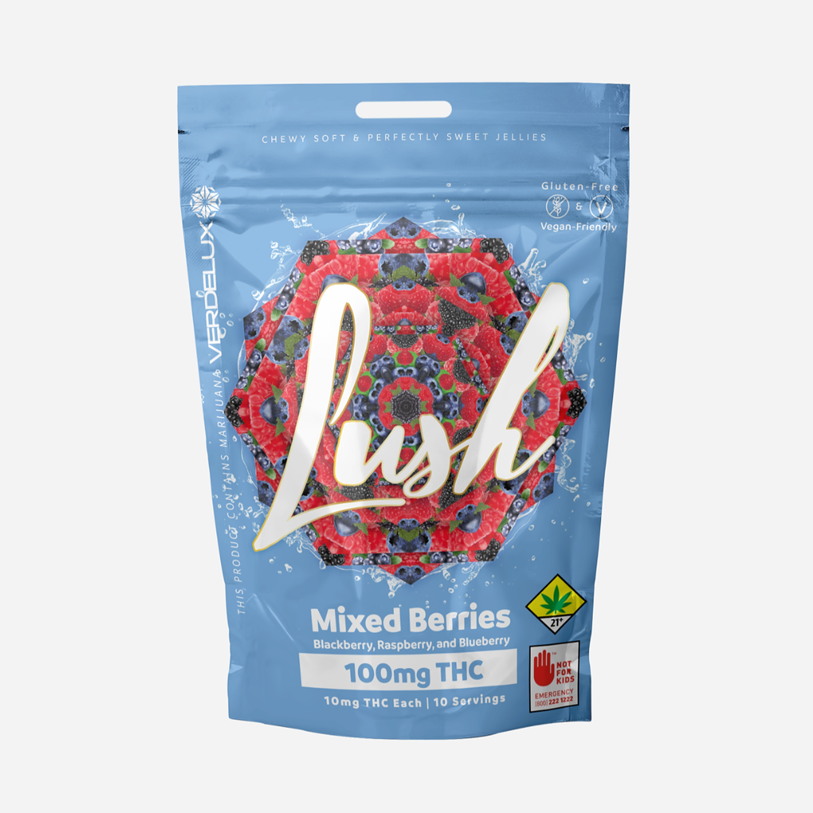 Lush Mixed Berry 100mg 10pack Leafly